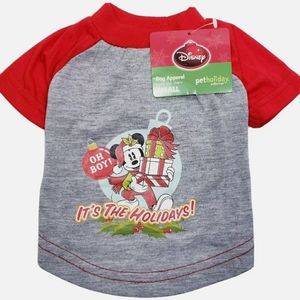 DisneyPet Holiday Mickey Tee Small